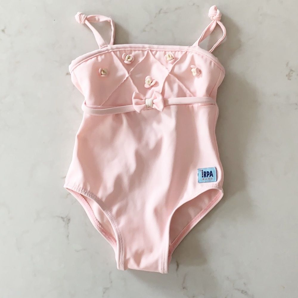 🌈 3/$20 Pink baby bathing suit one piece